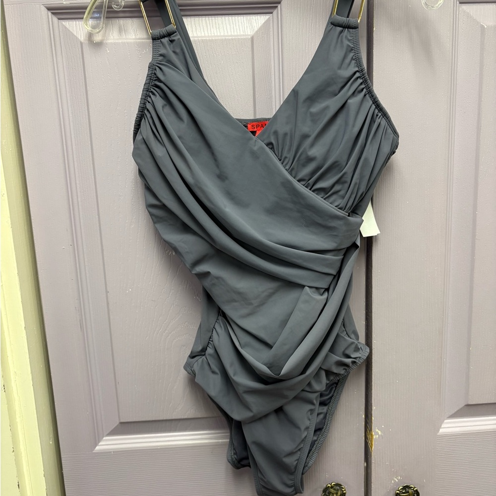 Gray Kids One Piece Swimsuit